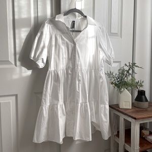 White Voluminous Dress (SOLD)
